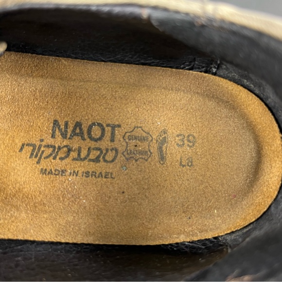 Naot Leather Lace Up Derby Shoes Sz 8 - Picture 11 of 12